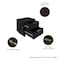 Manhattan Comfort Granville Black 5-Drawer Tall Dresser, 6-Drawer Double Dresser, and 2-Drawer Nightstand, Set of 3 GRAN072 - alternate 8